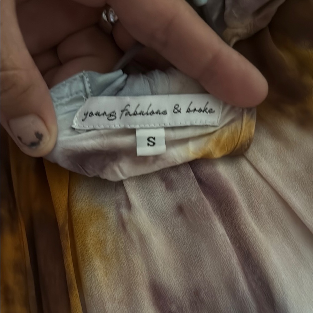 Young Fabulous & Broke Tie-Dye Dress in Earthy Tones